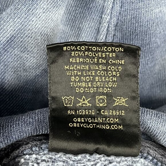 Obey Tie Dye Mens Oversized Hoodie Sz Medium - Picture 6 of 8